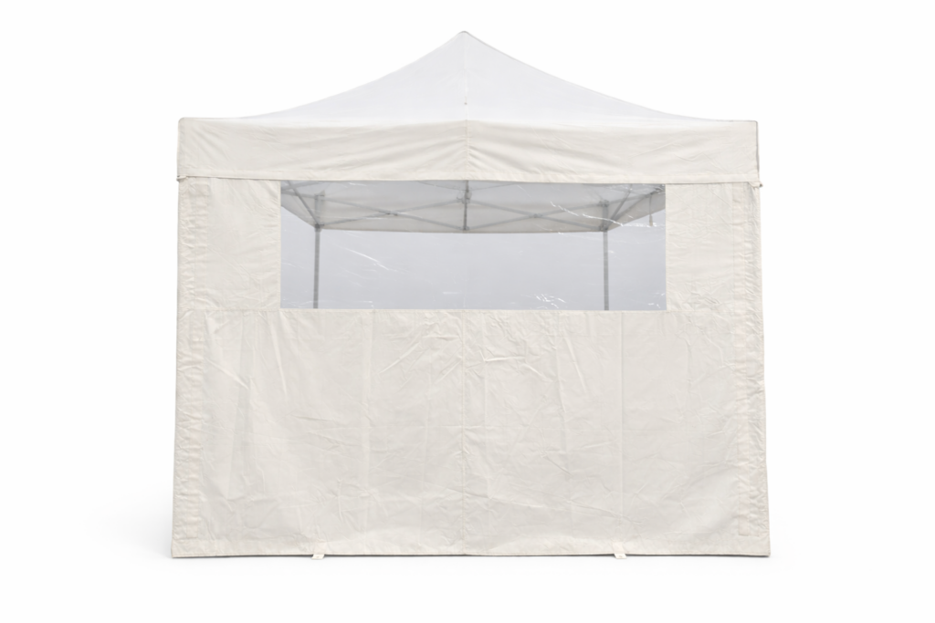 Coté panoramique de tente pliante 3m blanc