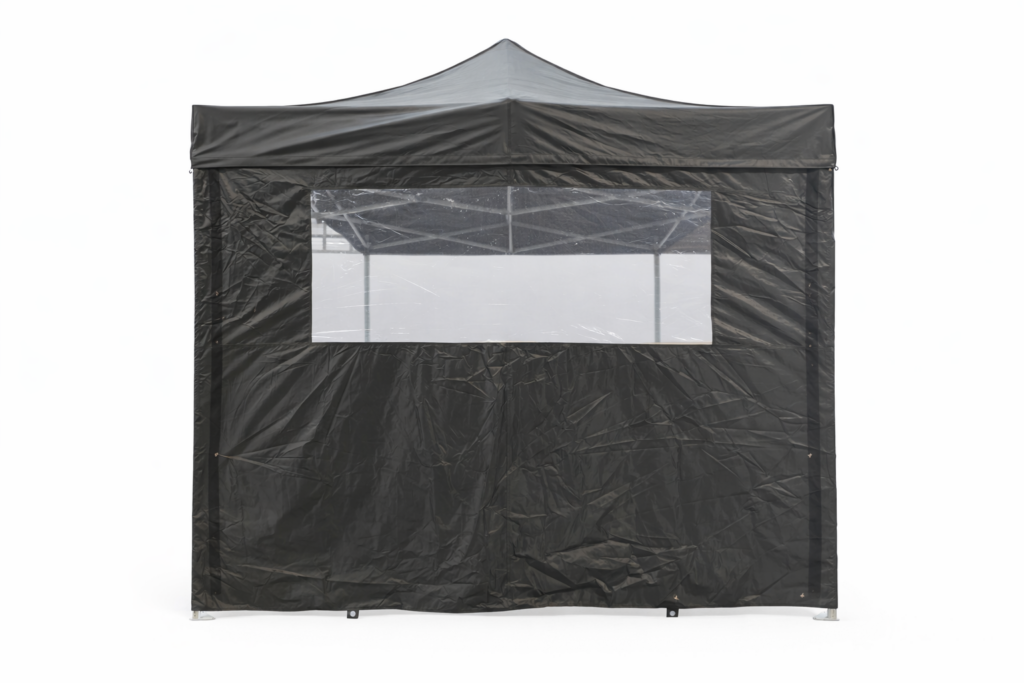 Coté panoramique de tente pliante 3m noir