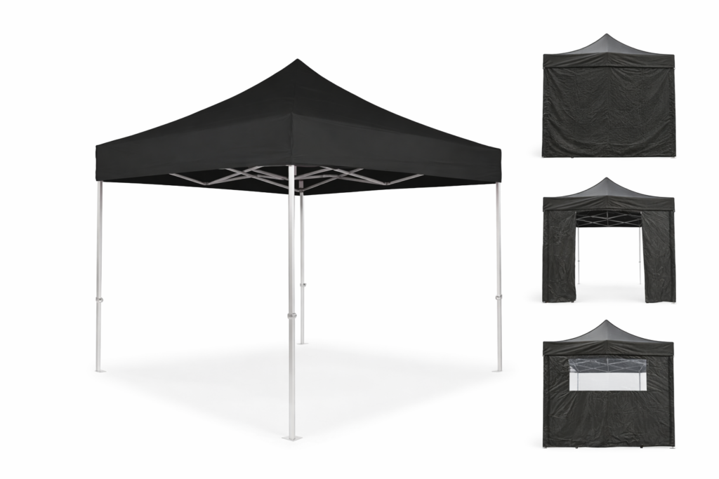 Tonnelle pliante 3x3m noir