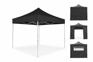 Tonnelle pliante 3x3m noir