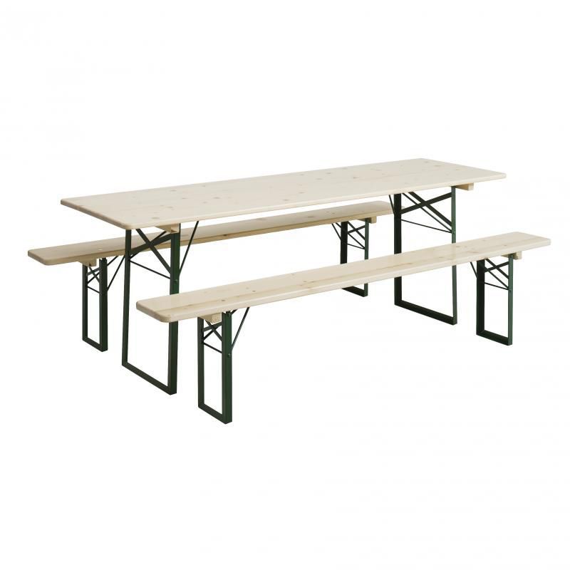 Table et banc de brasseur 220cm