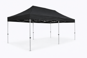 Tonnelle pliante 3x6m noir