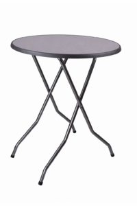 Table mange-debout ronde pliante