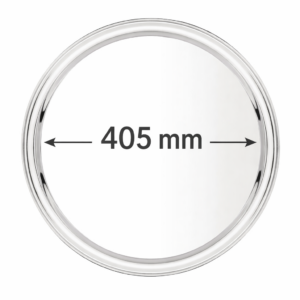 Plateau de service rond inox Ø 405 mm