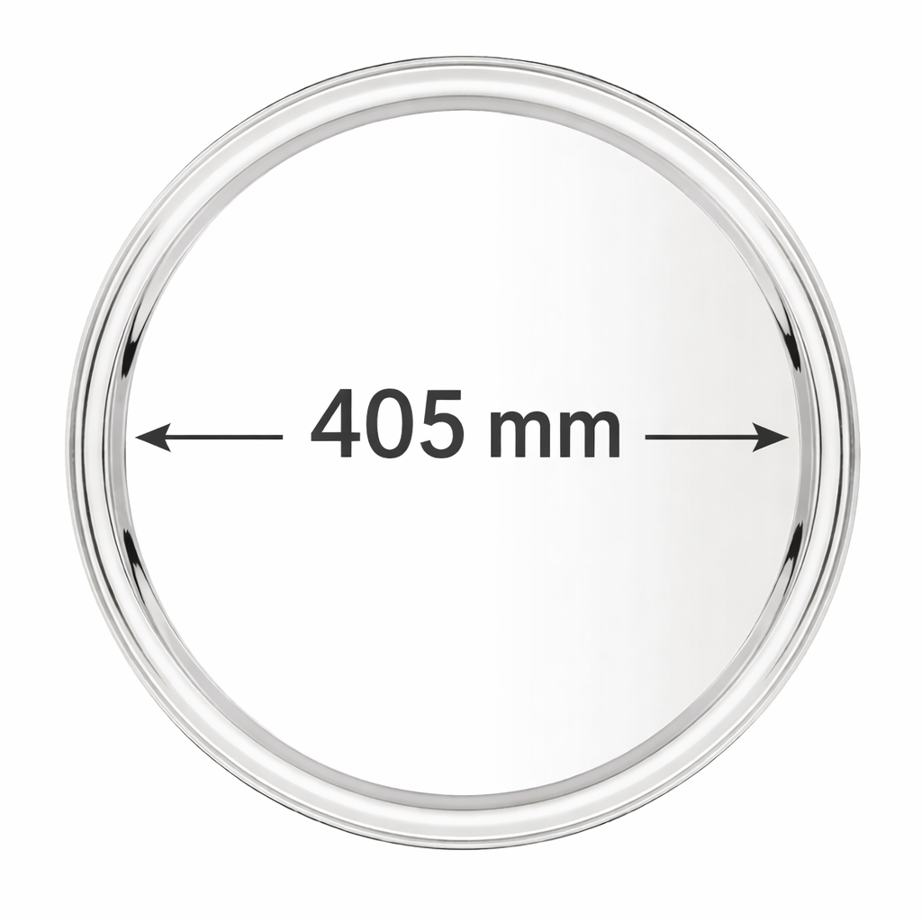 Plateau de service rond inox Ø 405 mm