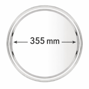 Plateau de service rond inox Ø 355 mm