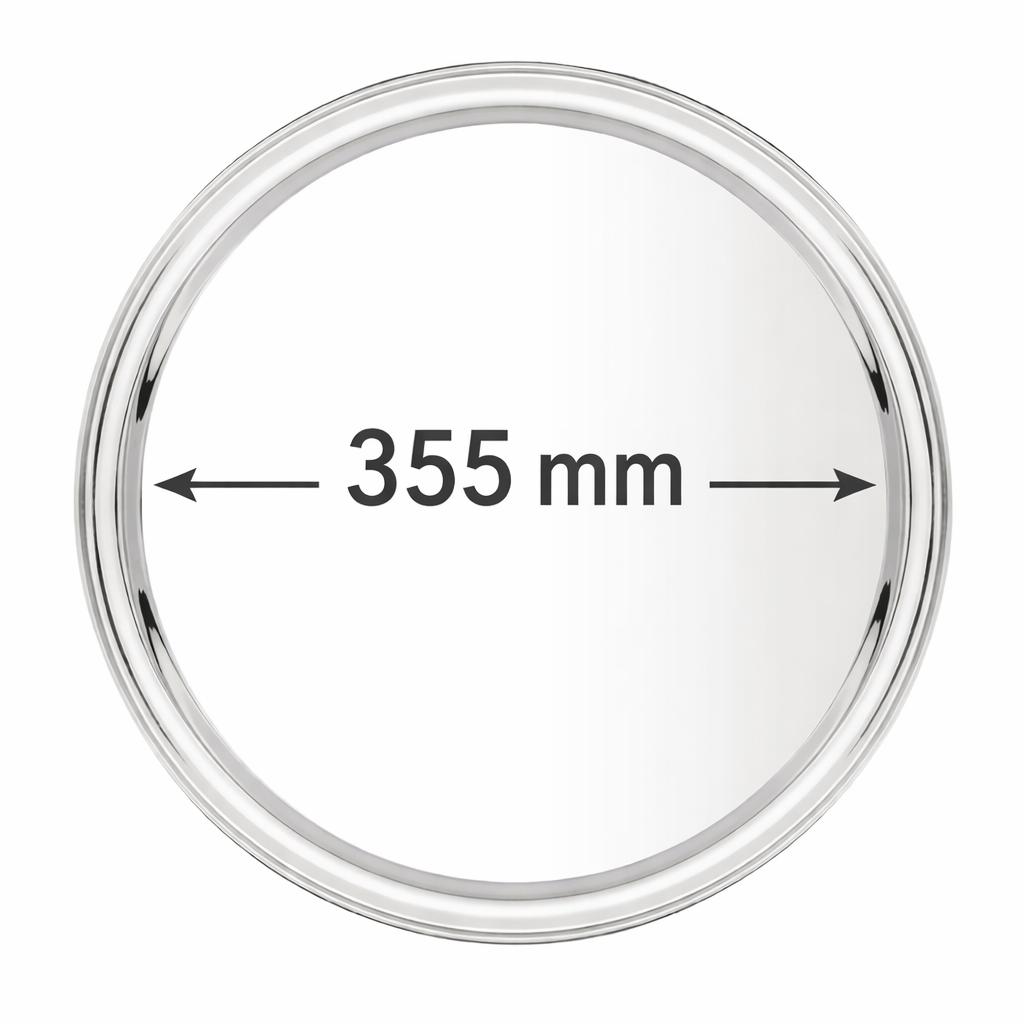 Plateau de service rond inox Ø 355 mm