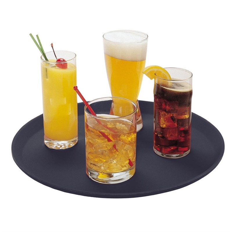 Plateau de service rond antidérapant 445mm