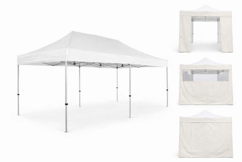 Tonnelle pliante 3x6m blanc