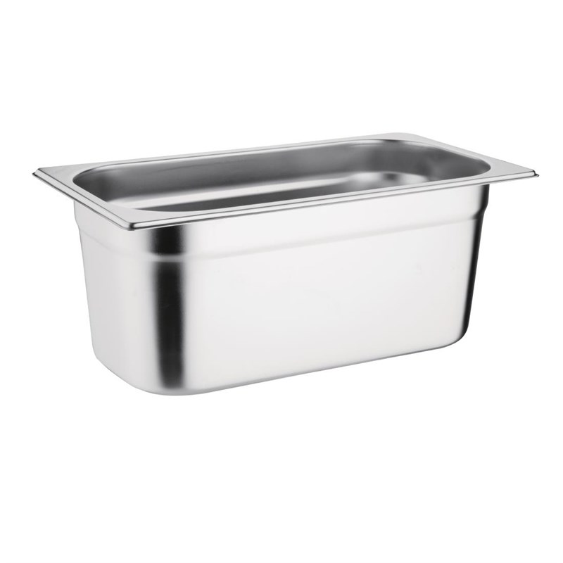 Bac et couvercle gastronorme 1/3 inox 100mm