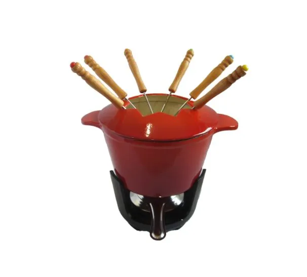 Service fondue fonte 6 personnes