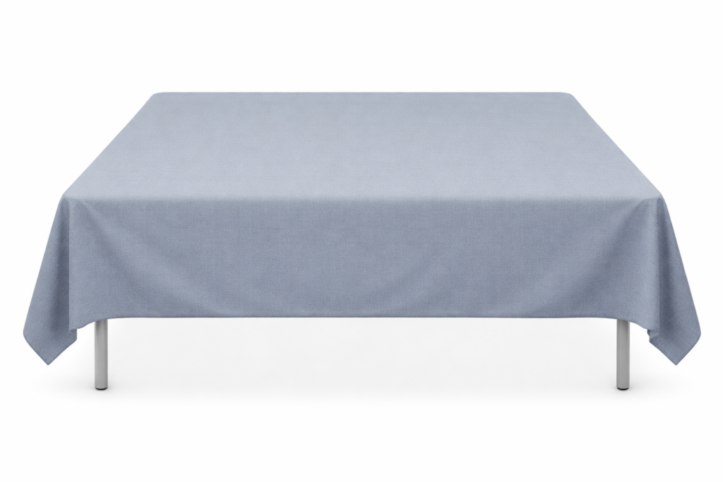 Nappe effet lin rectangle 200x100cm brume