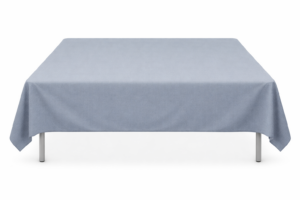 Nappe effet lin rectangle 200x100cm brume