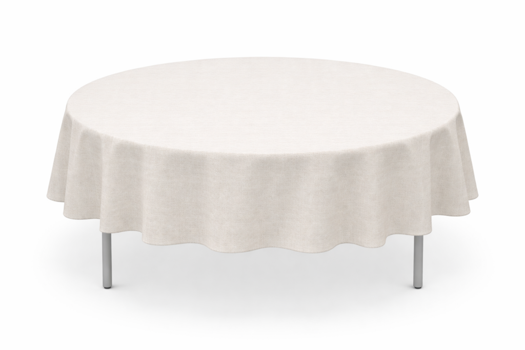 Nappe effet lin ronde Ø190 cm