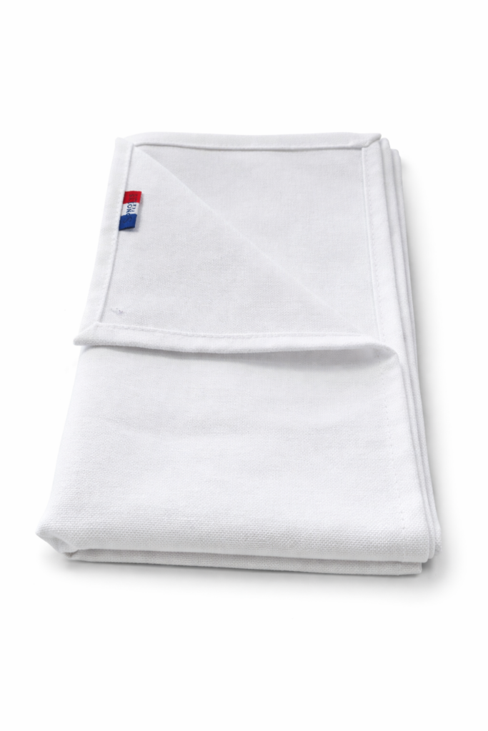 Serviette effet coton blanc 50x50cm