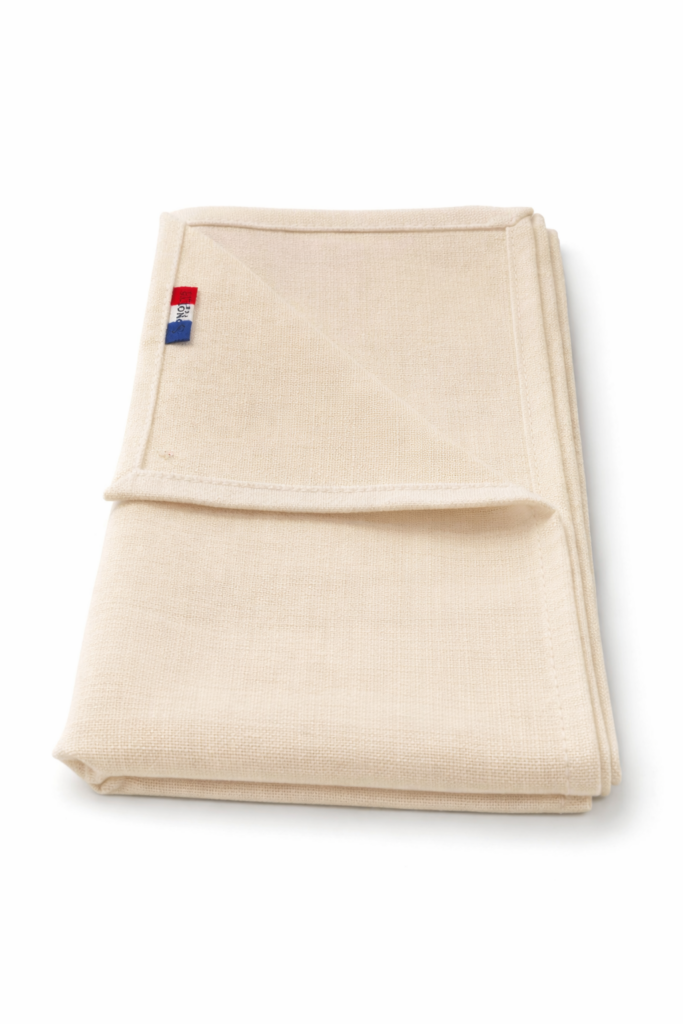 Serviette effet coton ecru 50x50cm