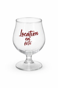 Verre ballon plastique réutilisable