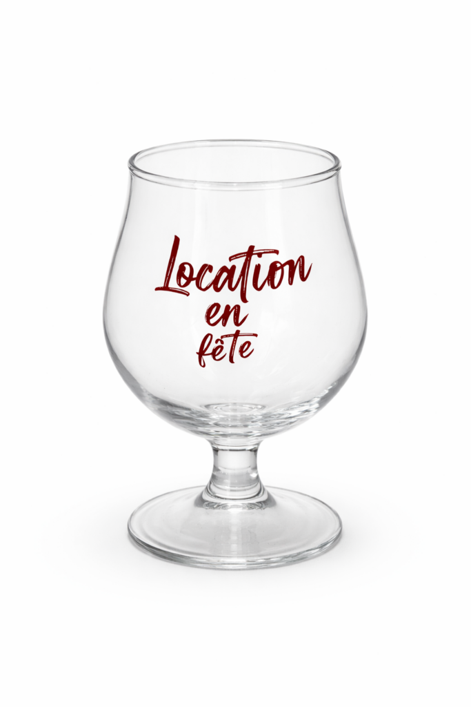 Verre ballon plastique réutilisable