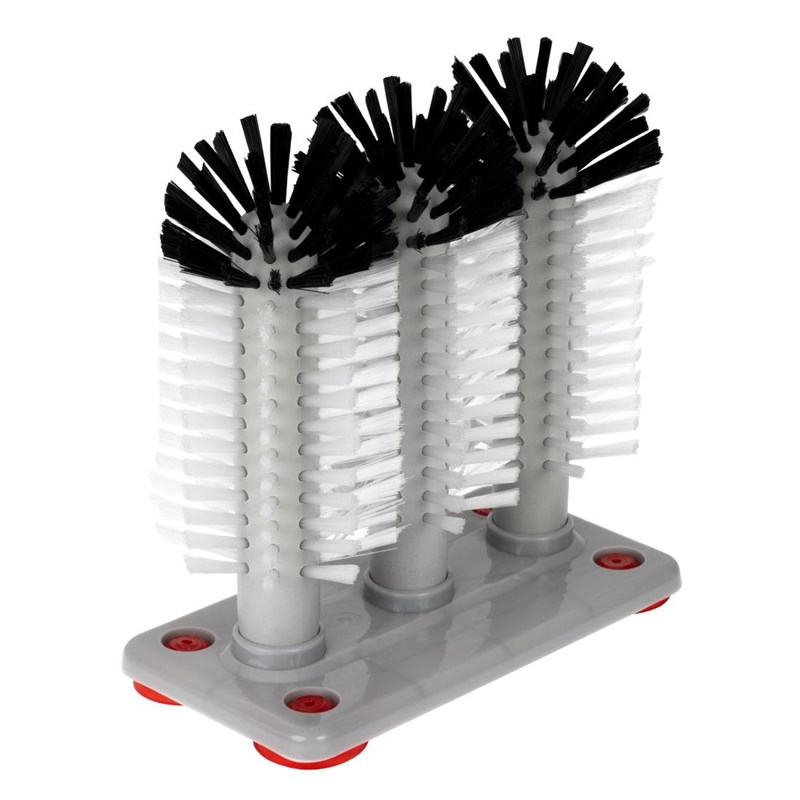Brosse triple lavage verres