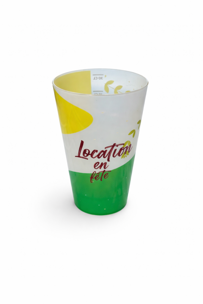 Gobelet plastique réutilisable 25 cl